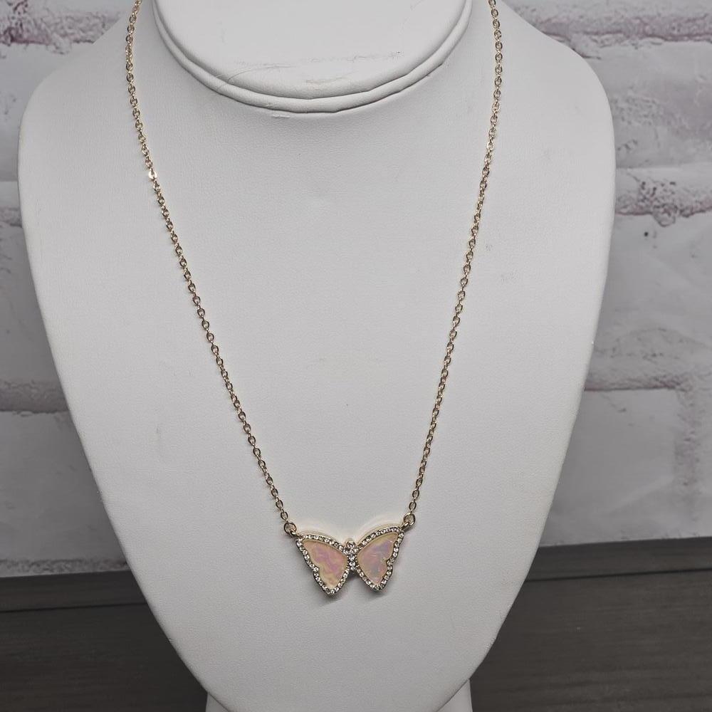 Pink Flutter Necklace